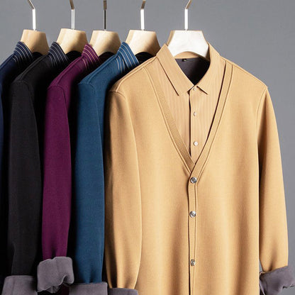 Men’s Business Casual Thermal Cardigan
