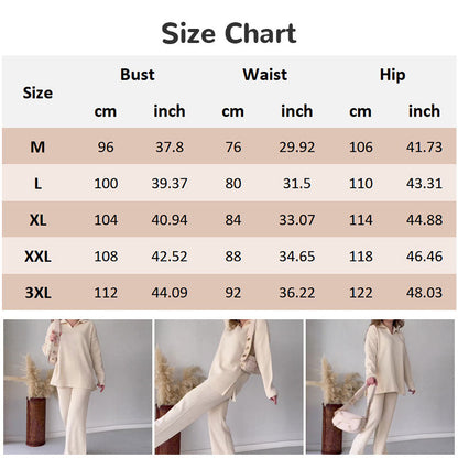 🔥Hot Sale 39% OFF🎁V-Neck Casual Slit Knitted Two-Piece Set