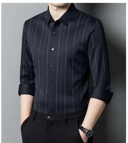 🔥Men's Winter Padded Stretch Wrinkle-Free  Shirt（40% OFF）
