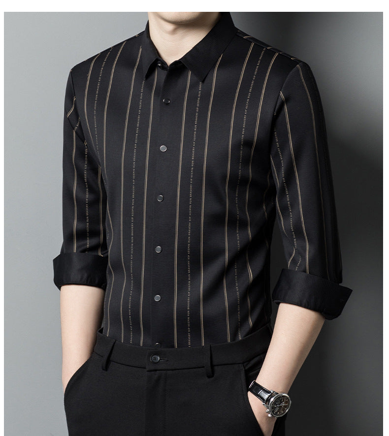 🔥Men's Winter Padded Stretch Wrinkle-Free  Shirt（40% OFF）