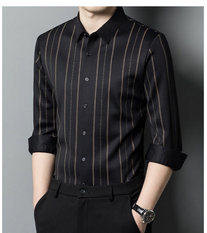 🔥Men's Winter Padded Stretch Wrinkle-Free  Shirt（40% OFF）