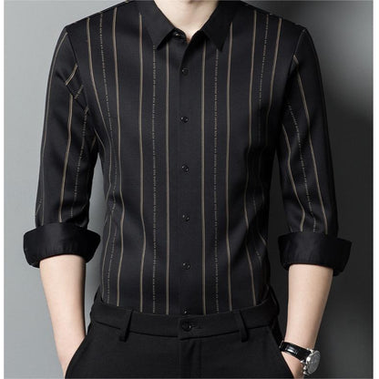 🔥Men's Winter Padded Stretch Wrinkle-Free  Shirt（40% OFF）