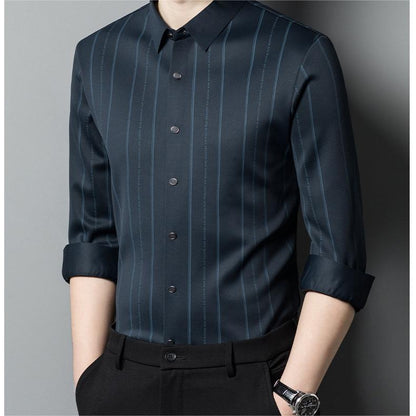 🔥Men's Winter Padded Stretch Wrinkle-Free  Shirt（40% OFF）