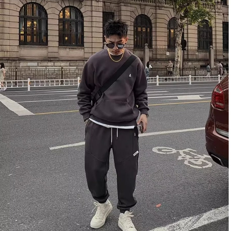 🔥𝑬𝒂𝒓𝒍𝒚 𝑩𝒍𝒂𝒄𝒌 𝑭𝒓𝒊𝒅𝒂𝒚 𝑺𝒂𝒍𝒆🔥Men's Fashion Casual Crew Neck Sweatshirt Set