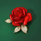 🎄【Christmas Carnival】🎁✨High-Quality Enameled Rose Brooch