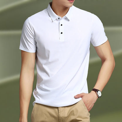 🎁 New Product Launch With High Quality⚡Men's Summer Cool Lapel T-Shirt👕