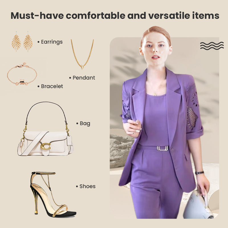 🔥Hot Sales - 49% OFF🔥Women's 3-Piece Casual Blazer Set