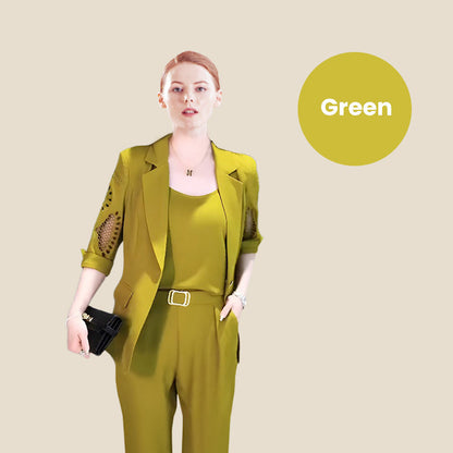 🔥Hot Sales - 49% OFF🔥Women's 3-Piece Casual Blazer Set
