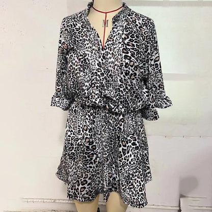 🌷Limited Time 49% OFF💞🌷Women's Leopard Print Fashion Jumpsuit Shorts