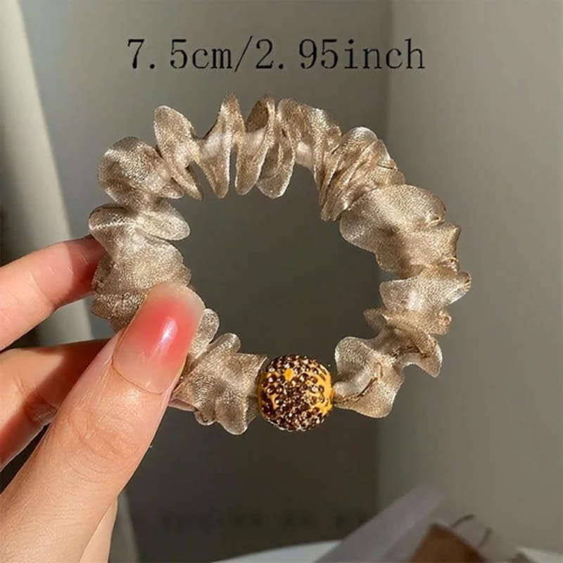💥Buy 2 Sets, Get 1 Set FREE! 💕Elegant Rhinestone Mesh Hair Ties ✨