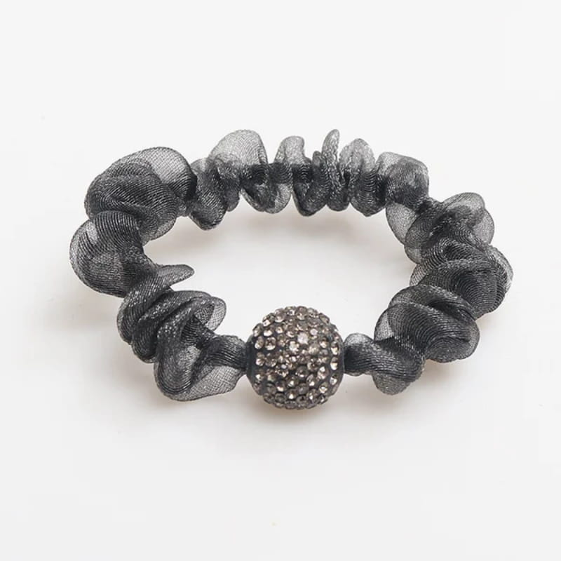 💥Buy 2 Sets, Get 1 Set FREE! 💕Elegant Rhinestone Mesh Hair Ties ✨