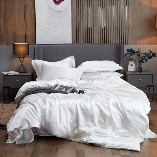 ✅Free Shipping✈️Luxury Pure Mulberry Silk Bedding Four Piece Set