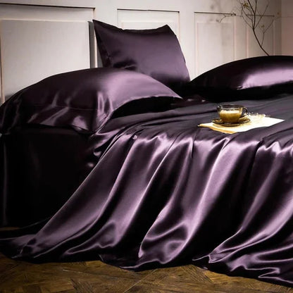 ✅Free Shipping✈️Luxury Pure Mulberry Silk Bedding Four Piece Set