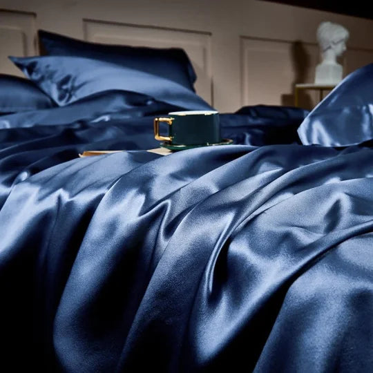 ✅Free Shipping✈️Luxury Pure Mulberry Silk Bedding Four Piece Set