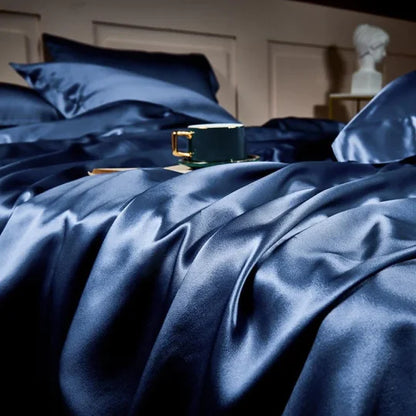 ✅Free Shipping✈️Luxury Pure Mulberry Silk Bedding Four Piece Set