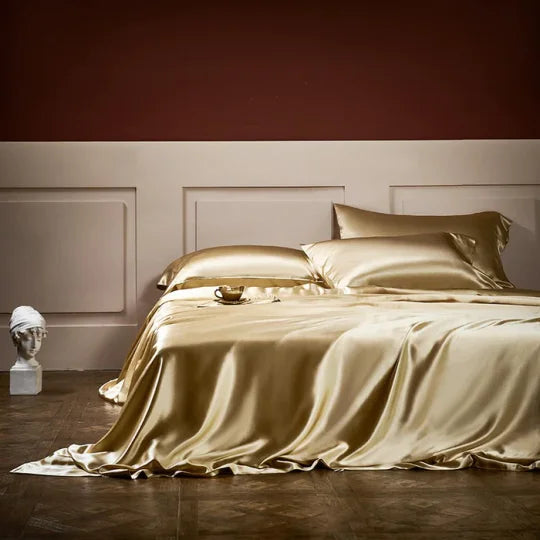 ✅Free Shipping✈️Luxury Pure Mulberry Silk Bedding Four Piece Set