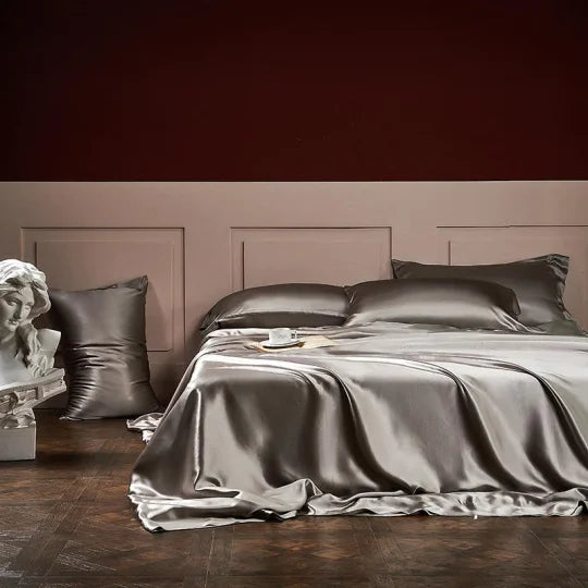 ✅Free Shipping✈️Luxury Pure Mulberry Silk Bedding Four Piece Set