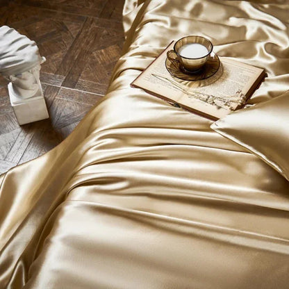 ✅Free Shipping✈️Luxury Pure Mulberry Silk Bedding Four Piece Set