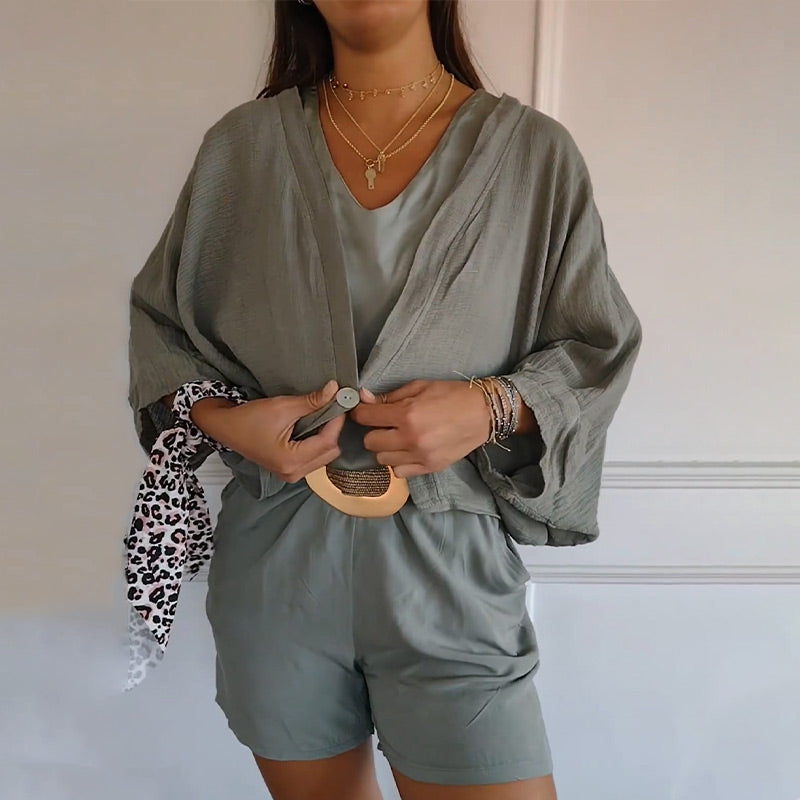 💥50% OFF💥2024 New Plus Size Women's   Batwing Sleeves Cardigan
