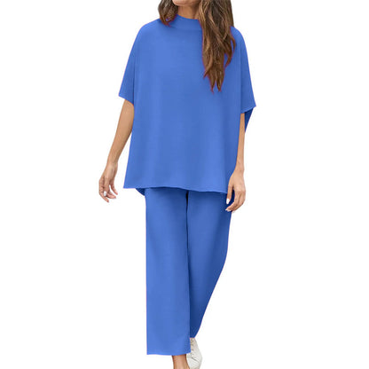 ⏳Limited Sale 50% OFF🌸Women's 3/4 Sleeve Capelet Wide-Leg Pants Set
