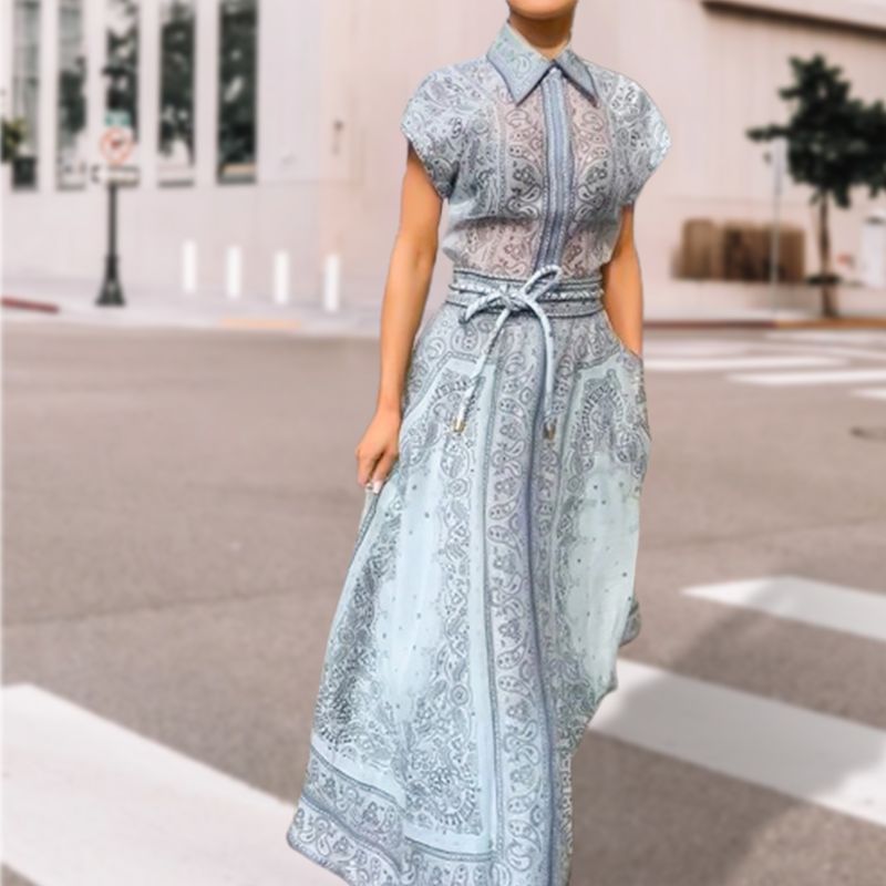 🦋New Arrival-Women Vintage Printed Two Piece Set