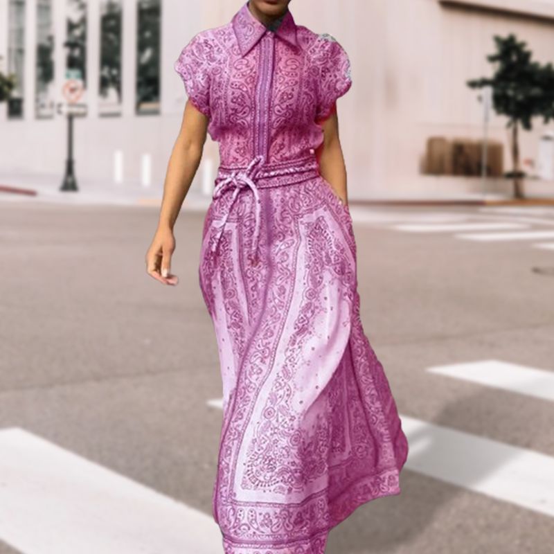 🦋New Arrival-Women Vintage Printed Two Piece Set