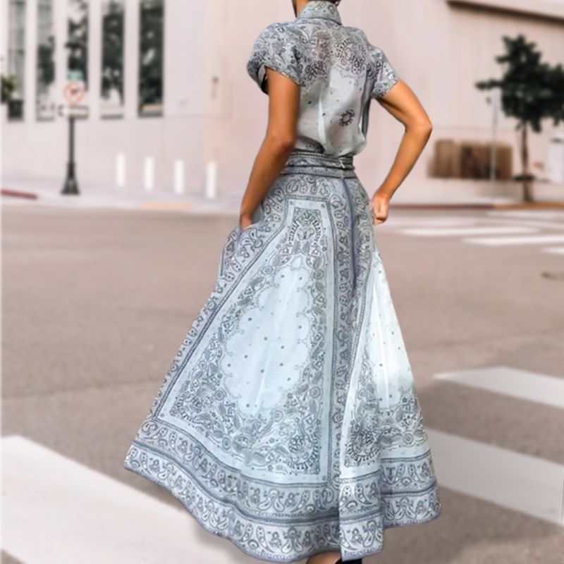 🦋New Arrival-Women Vintage Printed Two Piece Set