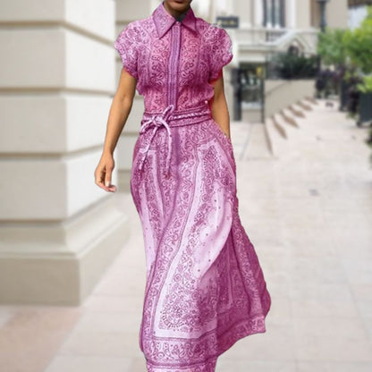 🦋New Arrival-Women Vintage Printed Two Piece Set