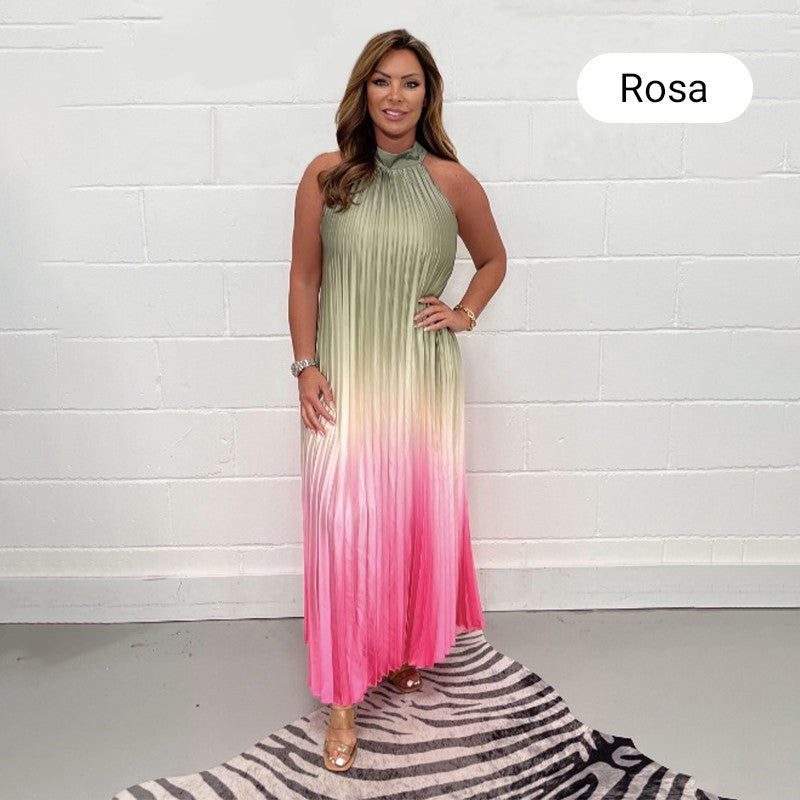💃 Hot Sale 62% off- Gradient Pleated Sleeveless Dress💖