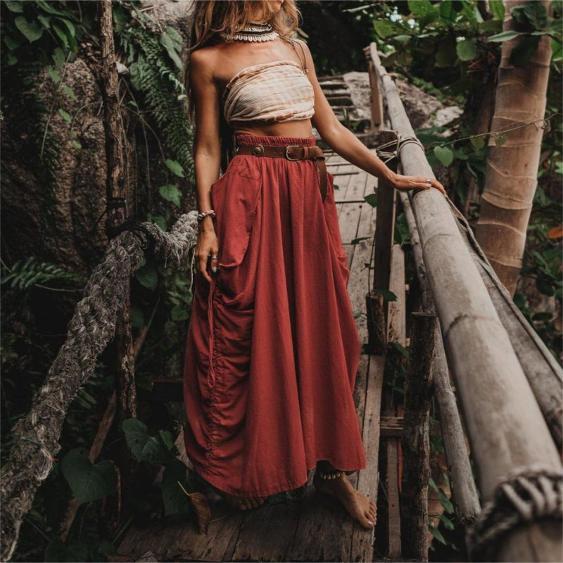 Hot Sale 60% OFF💃Women's Casual Skirt with Side Drawstrings