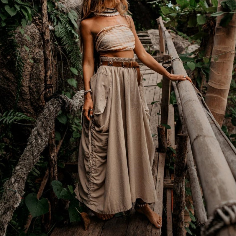 Hot Sale 60% OFF💃Women's Casual Skirt with Side Drawstrings