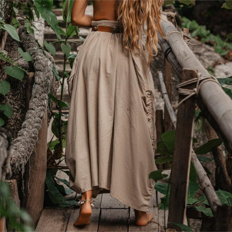 Hot Sale 60% OFF💃Women's Casual Skirt with Side Drawstrings