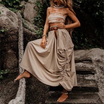 Hot Sale 60% OFF💃Women's Casual Skirt with Side Drawstrings