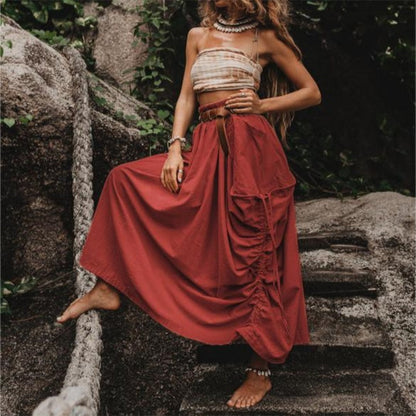 Hot Sale 60% OFF💃Women's Casual Skirt with Side Drawstrings