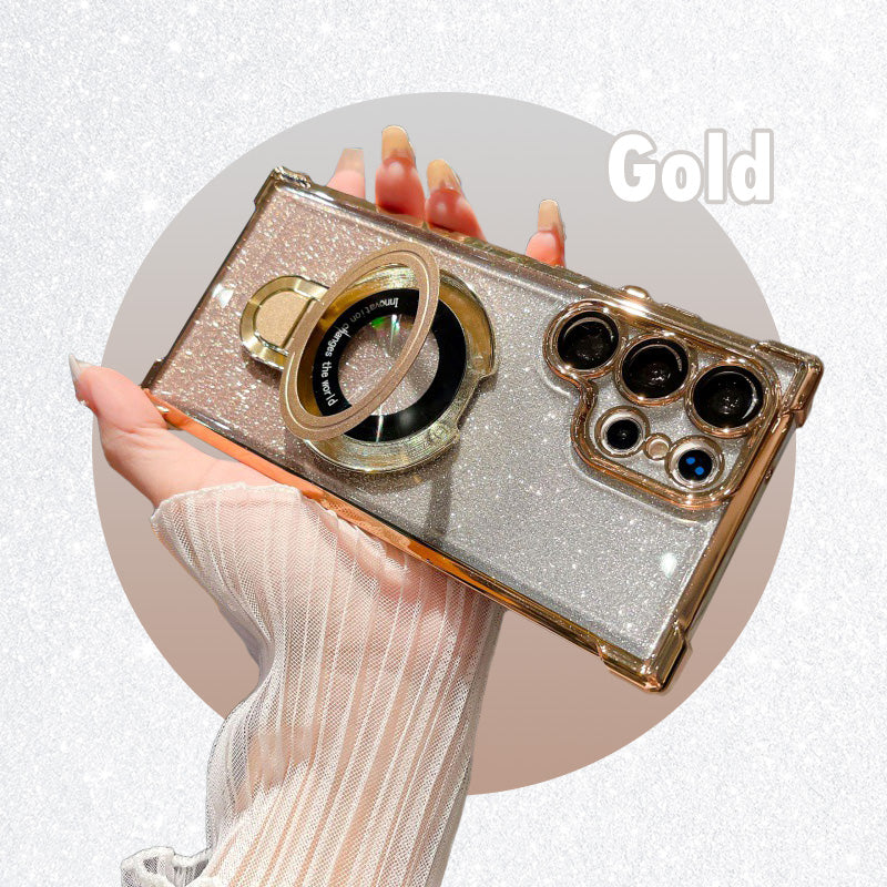 Magnetic Glitter Phone Case For Samsung