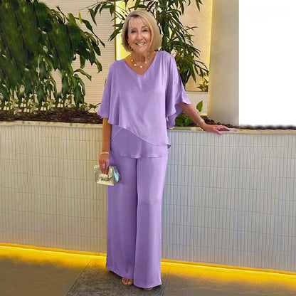 💥BESTSELLER 54% KORTING🌷Plus Size Dubbellaagse 2-delige set