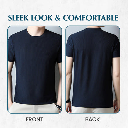 🔥Summer clearance promotion 🔥 Breathable solid color short sleeved waffle T-shirt