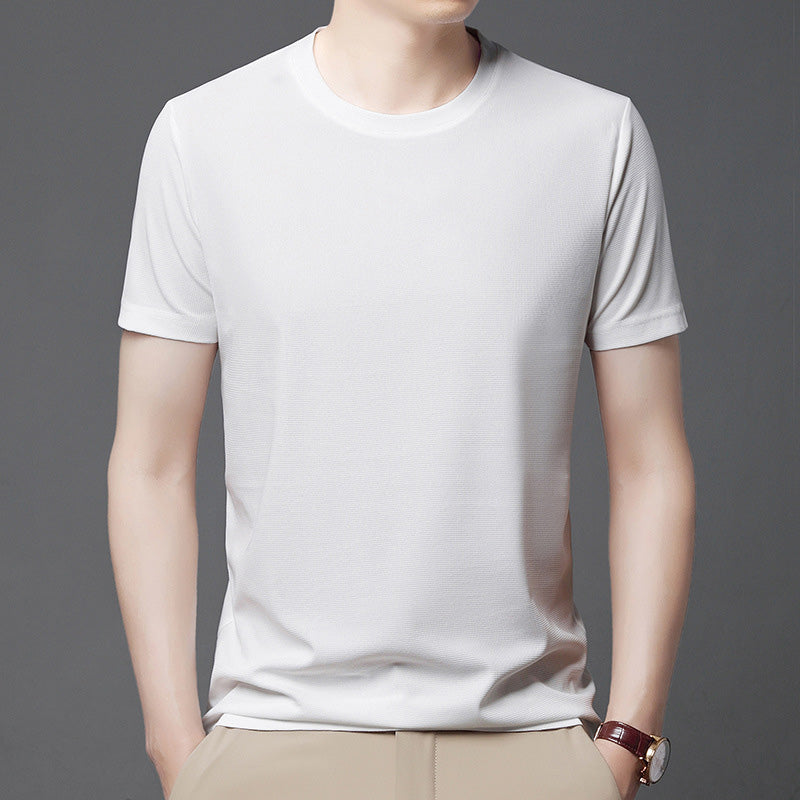 🔥Summer clearance promotion 🔥 Breathable solid color short sleeved waffle T-shirt