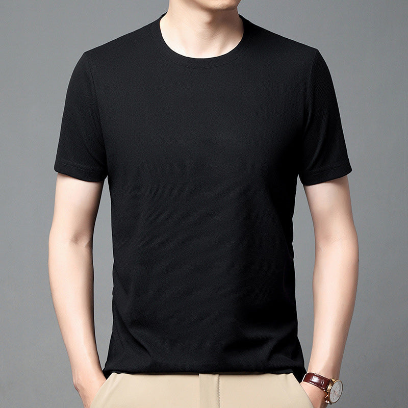 🔥Summer clearance promotion 🔥 Breathable solid color short sleeved waffle T-shirt