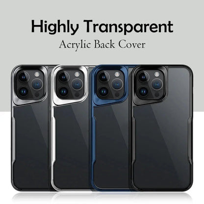 Luxury Acrylic Transparent Electroplated Soft Frame Case