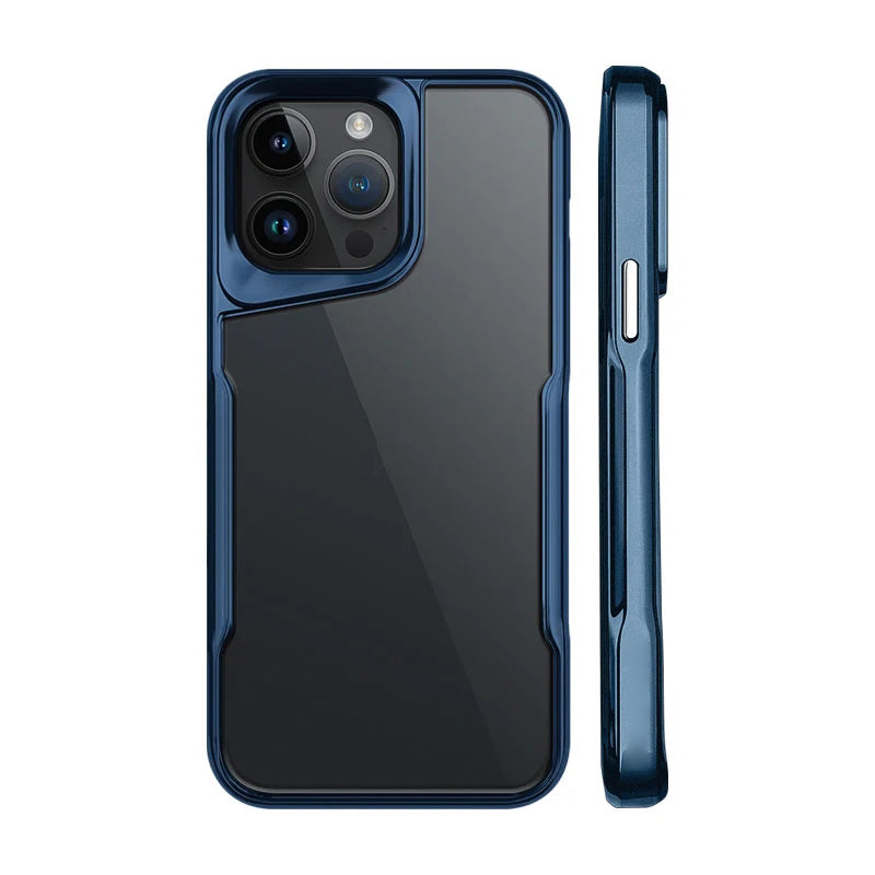 Luxury Acrylic Transparent Electroplated Soft Frame Case