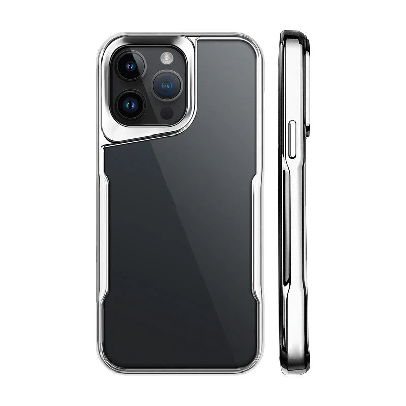 Luxury Acrylic Transparent Electroplated Soft Frame Case