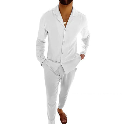 ⏳Limited Sale 50% OFF🌸Men's Minimalist Cotton Linen Casual Two Piece Set