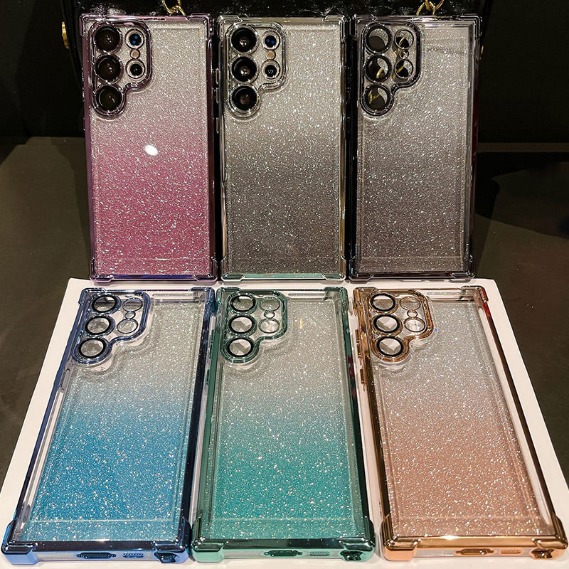 Luxe glitter schokbestendige telefoonhoes voor Samsung