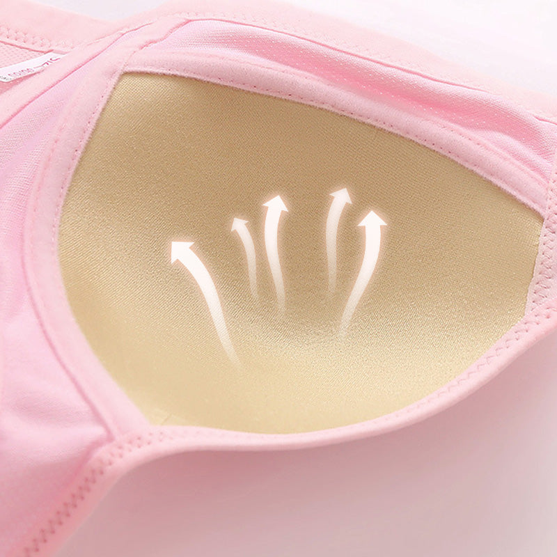 📢📢50% OFF !! 💕CloudComfort™ Front-Button Cotton Bra – Breathable • Wire-Free • All-Day Support • Non-Padded & Skin-Friendly 🌿