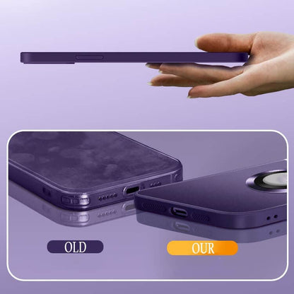 2024 NEW Magnetic AG Glass Frosted Case With Camera Lens Protector For iPhone 15 14 13