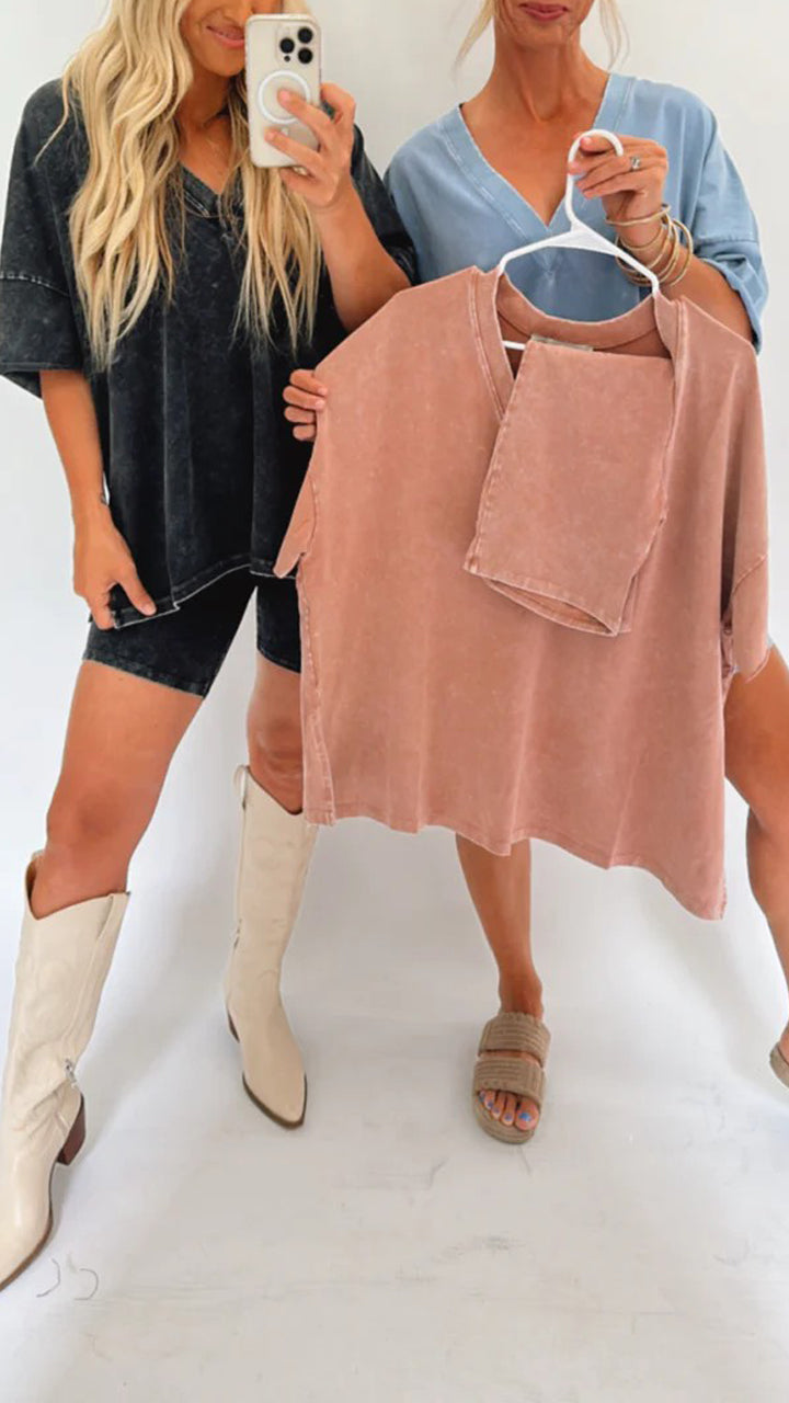 🎉New Product Launch💐HOT SALE-52% OFF💝– Women's  Washed Set🔥