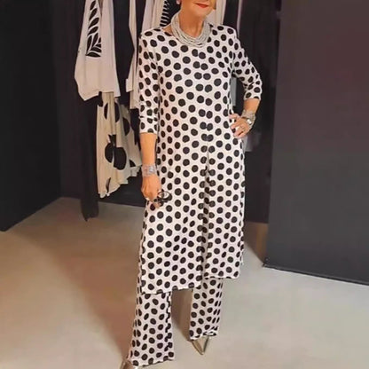 ✨HOT SALE 58% OFF✨Polka Dot Top & Pants 2-Piece Set