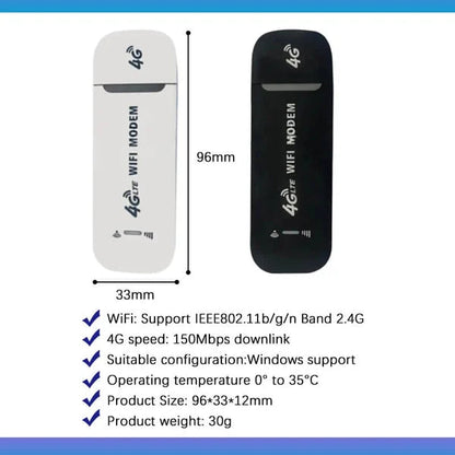 ⏳Beperkte uitverkoop 57% KORTING🌸4G LTE Router Draadloze USB Mobiele Breedband 150Mbps Draadloze Netwerkkaart Adapter