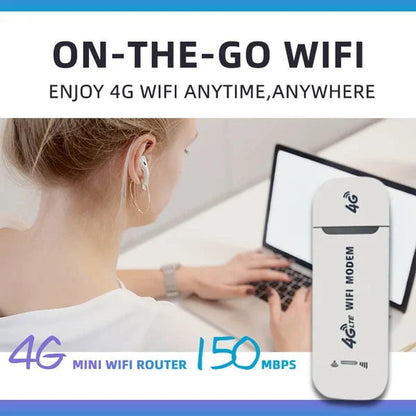 ⏳Beperkte uitverkoop 57% KORTING🌸4G LTE Router Draadloze USB Mobiele Breedband 150Mbps Draadloze Netwerkkaart Adapter
